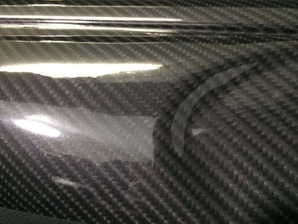 High Gloss Black 3D Carbon Fiber Look Cast Vinyl Wrap (5ft x 5ft) Pack of 2 N493