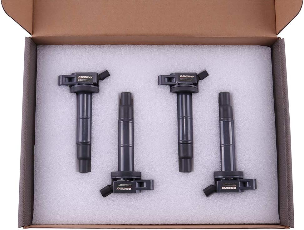 Ignition Coil Pack for Toyota Camry RAV4 Solara Matrix Highlander Lexus Pontiac Scion 2.4L (Pack of 4) P7101
