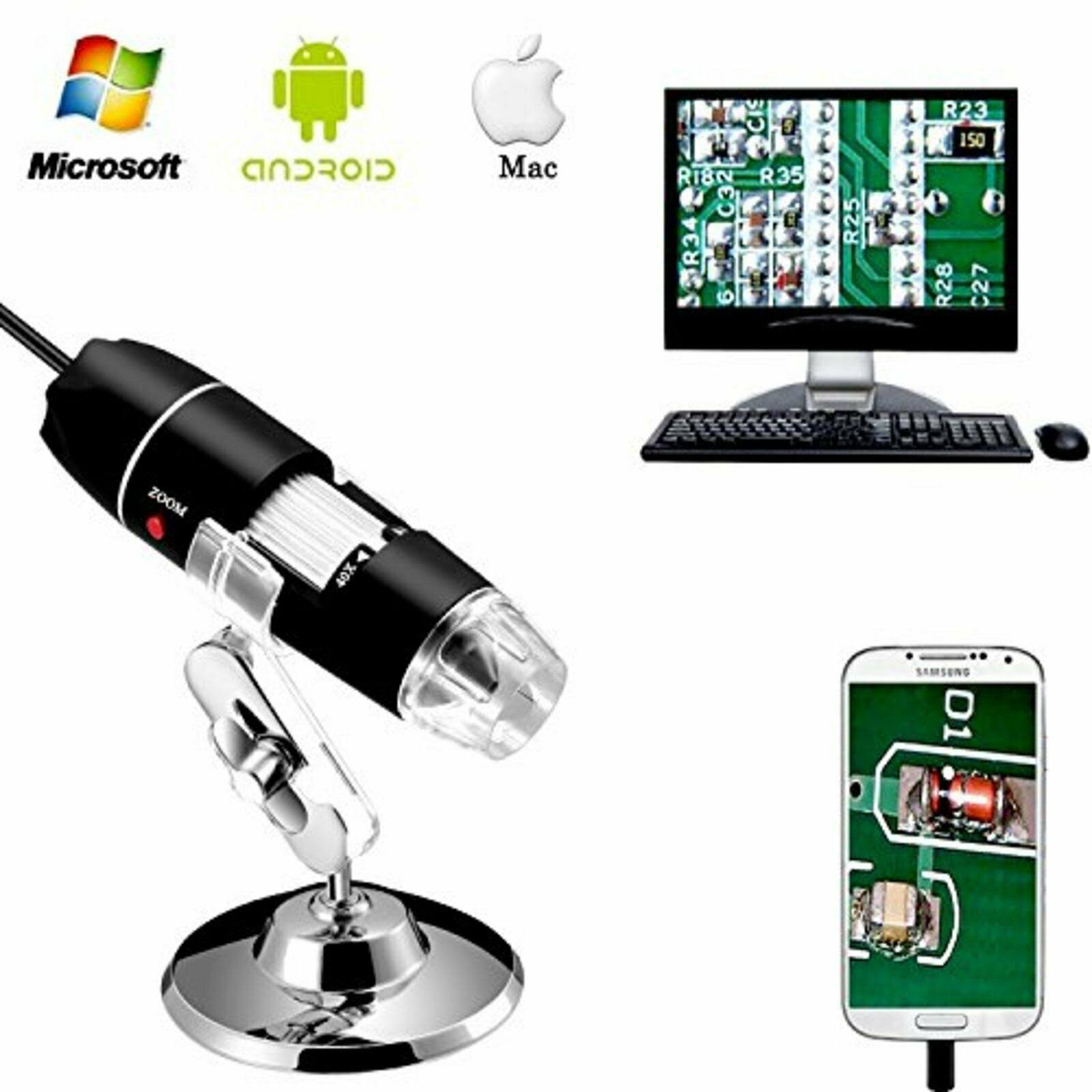 40 to 1000x Magnification USB Digital Microscope A48751