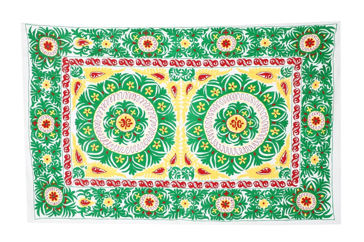 Floral Green Flat Sheets, Full/Queen C71857