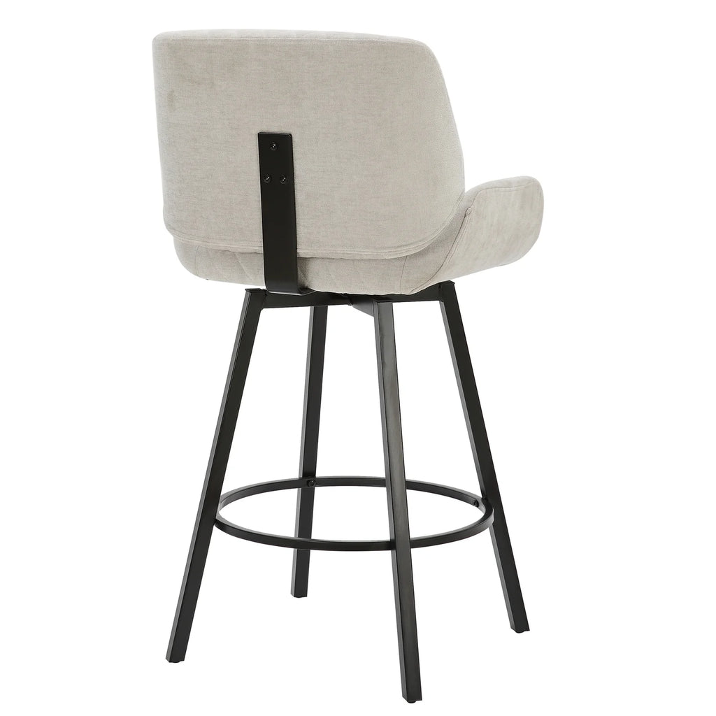 Rust Fabric Bentwood and Metal Side Chair Set of 2 B1737