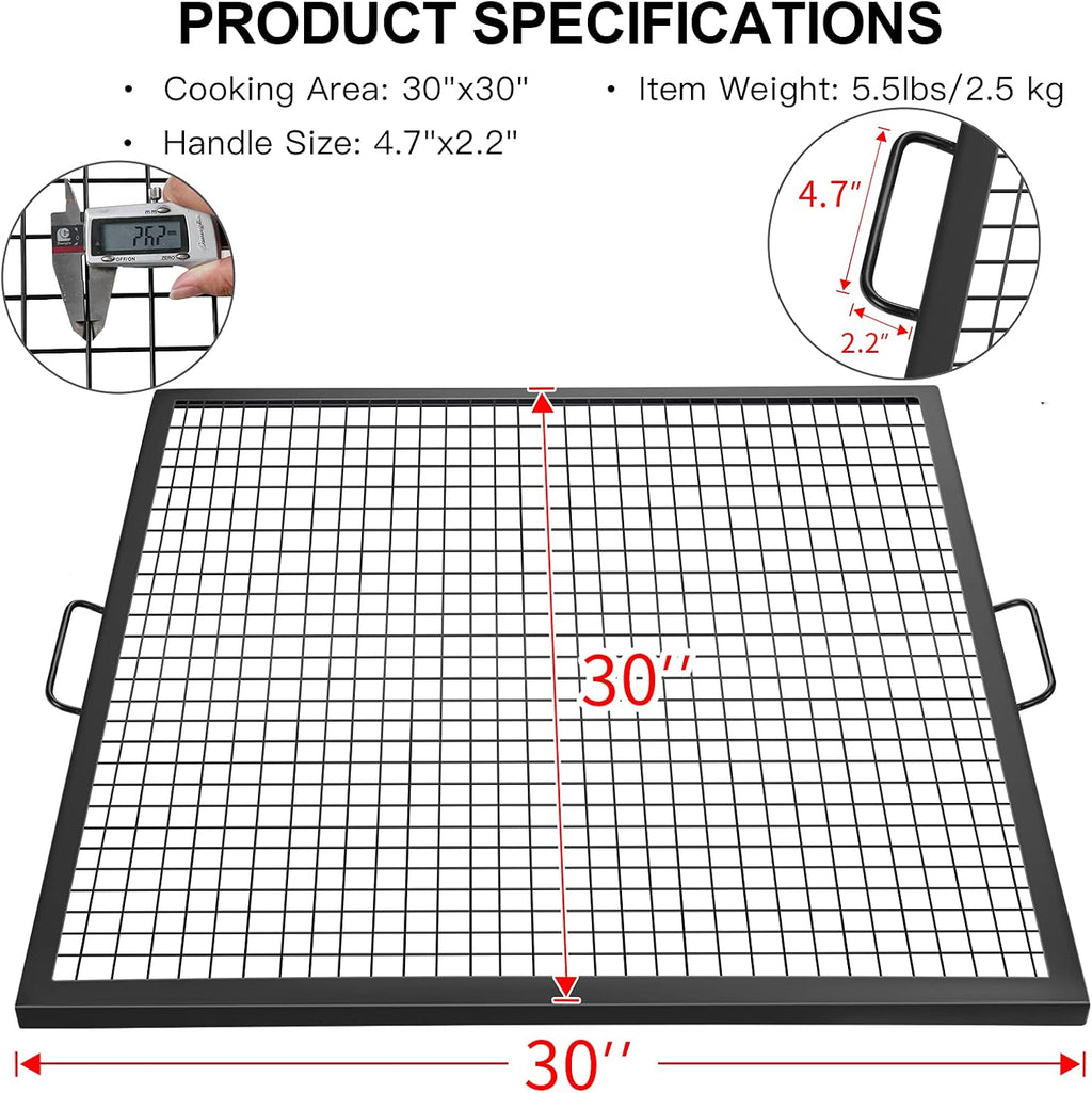 30 inch Steel Campfire BBQ Grill Grate V763501