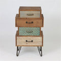 Four Drawer Cabinet End Table U145