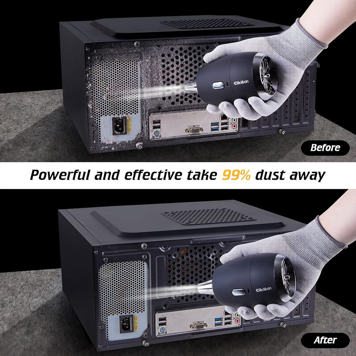 Cordless Air Duster 80000RPM 55MPH Electric Duster O394