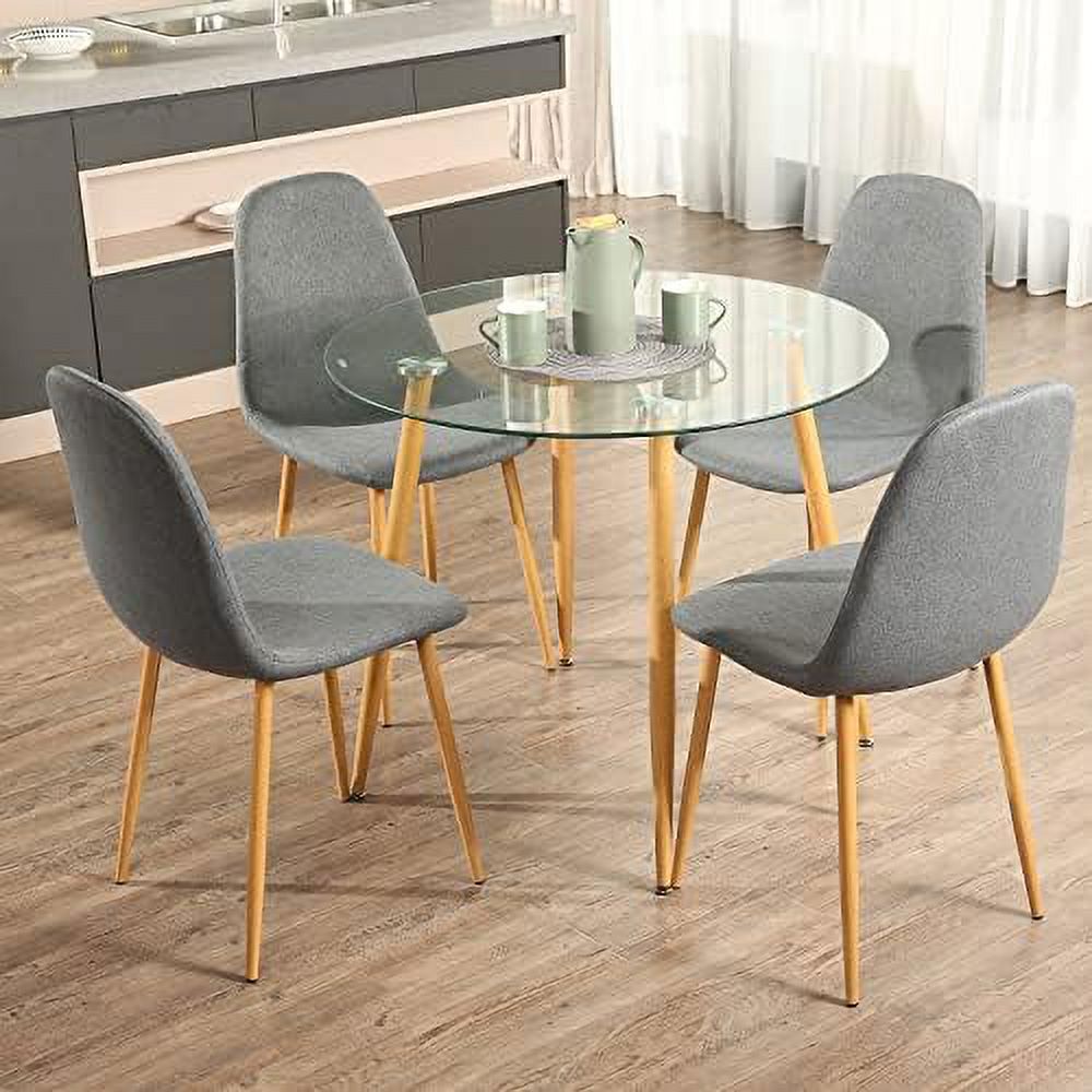 Dining Chairs Set of 2 Fabric Upholstered Side Chairs J276802