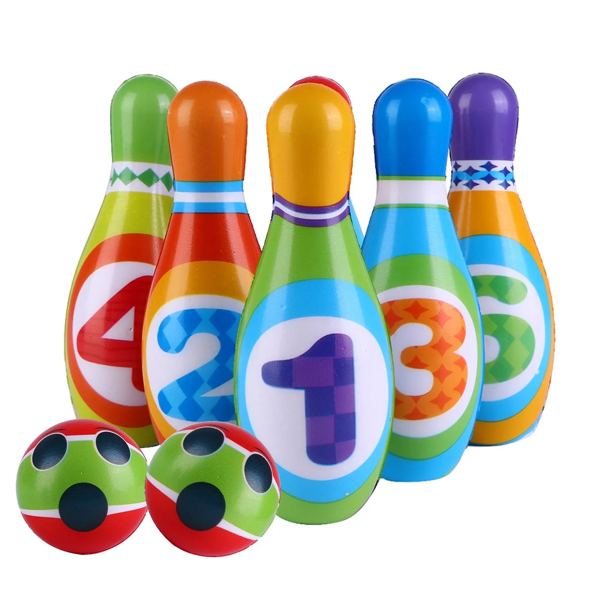 Colorful Bowling Set for Kids Indoor Outdoor Game R130