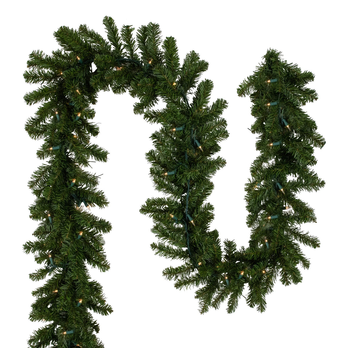 50' Prelit Artificial Christmas Garland with Clear Lights F675752