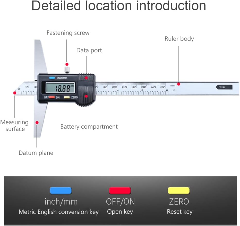 Digital Depth Caliper (200mm) M38938