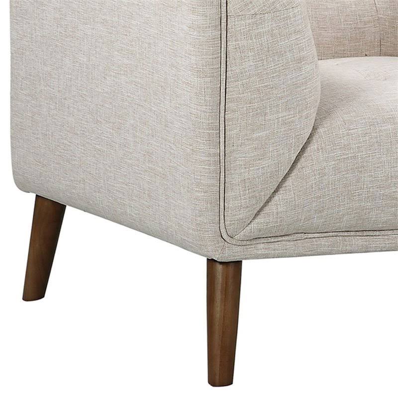 Beige Button Tufted Chair L467
