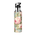 Pink Stainless Steel Insulated Water Bottle with Straw Lid T34878
