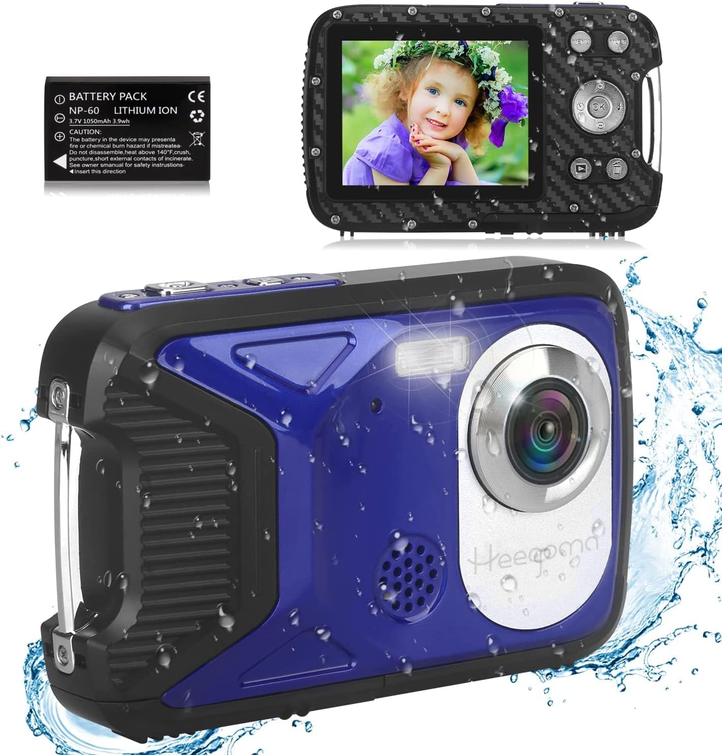 21MP 1080P Underwater Digital Camera with 2.8 LCD Screen X532707