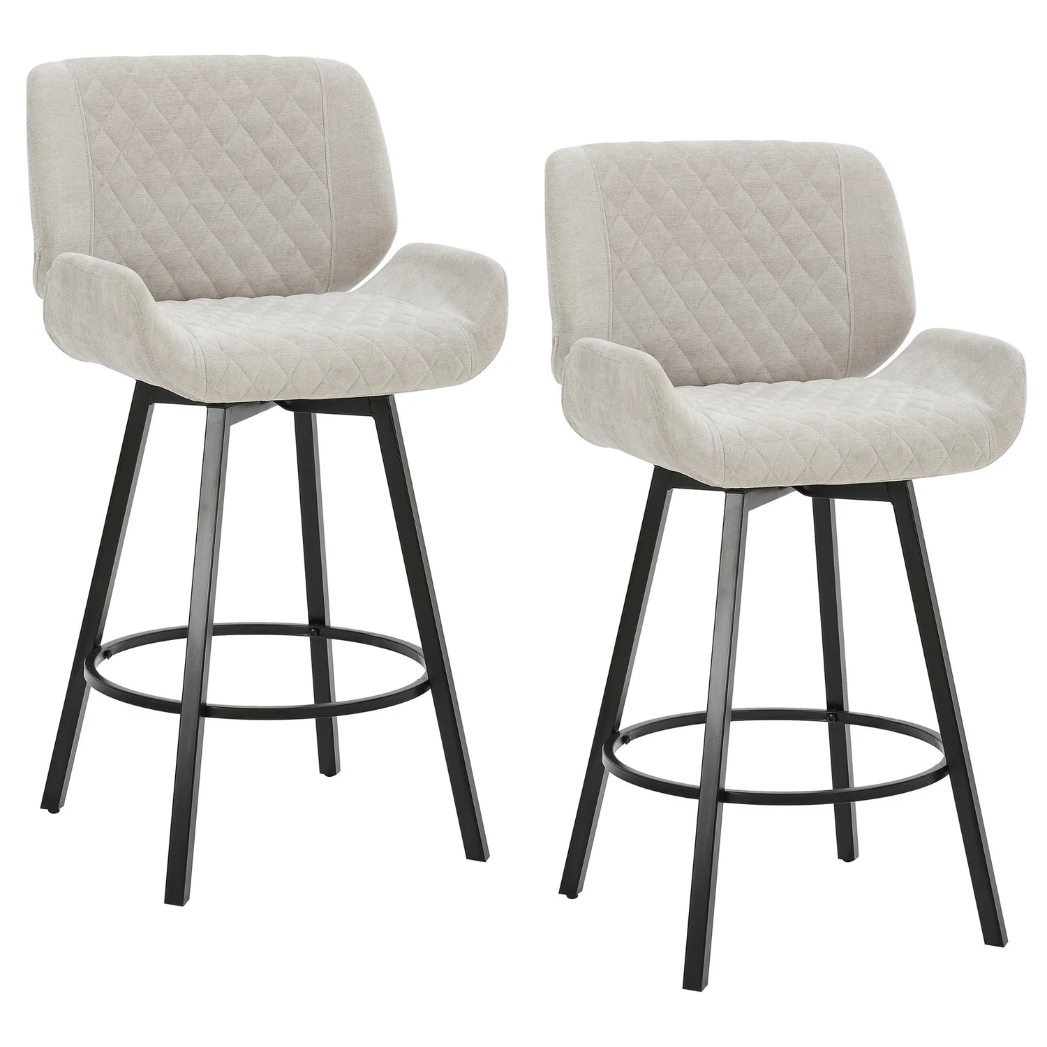 Rust Fabric Bentwood and Metal Side Chair Set of 2 B1737