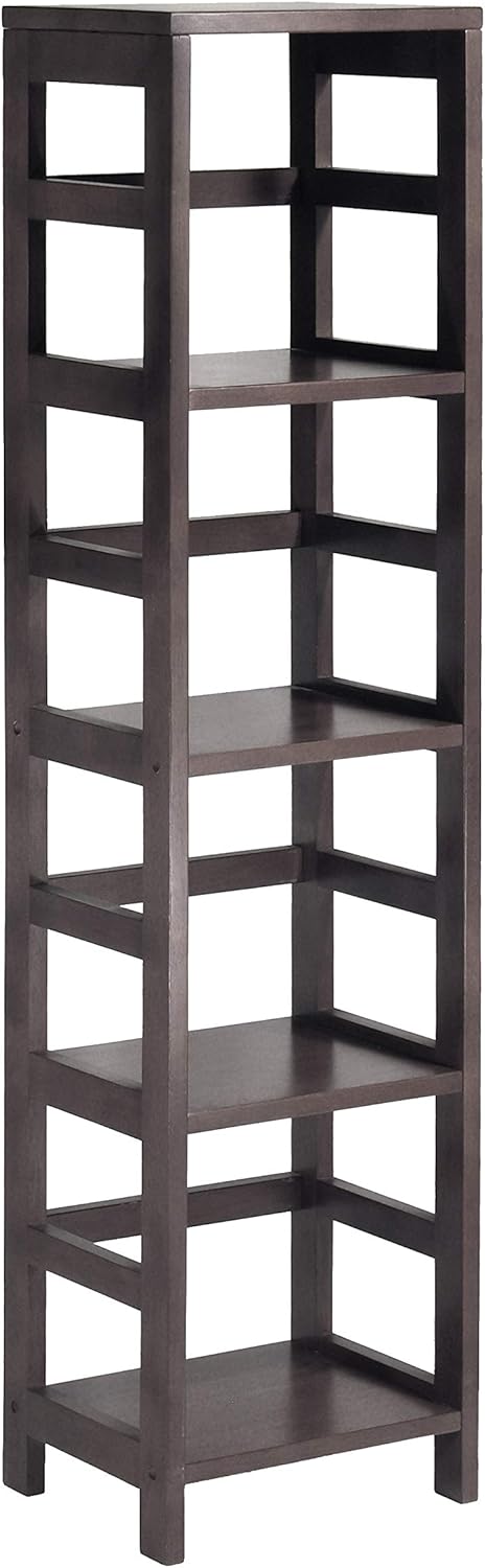 4 Section Storage Shelf with 4 Beige Fabric Foldable Baskets O611201