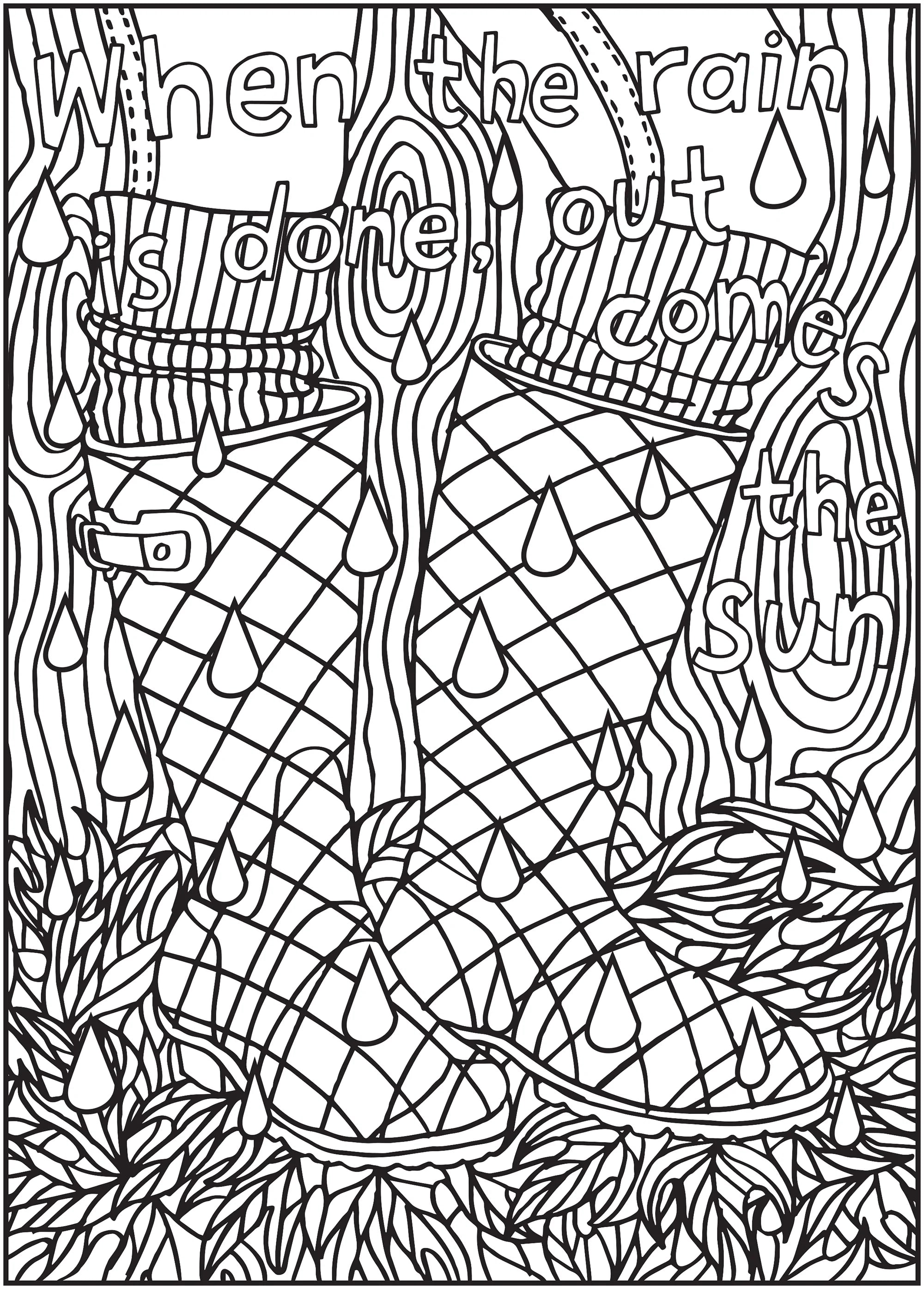 64 Pages Adult Coloring Book O171