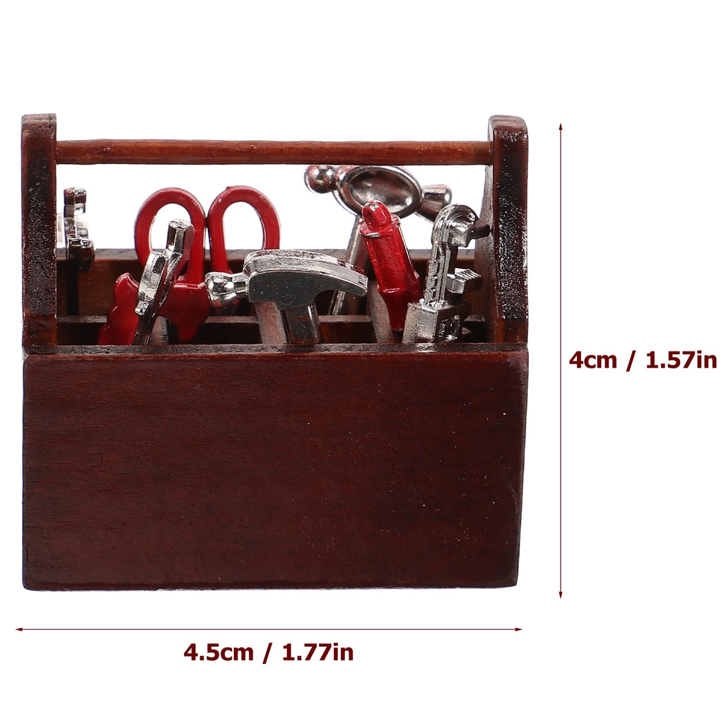 Walnut Toy Tabletop Decor Miniature House Accessories V439