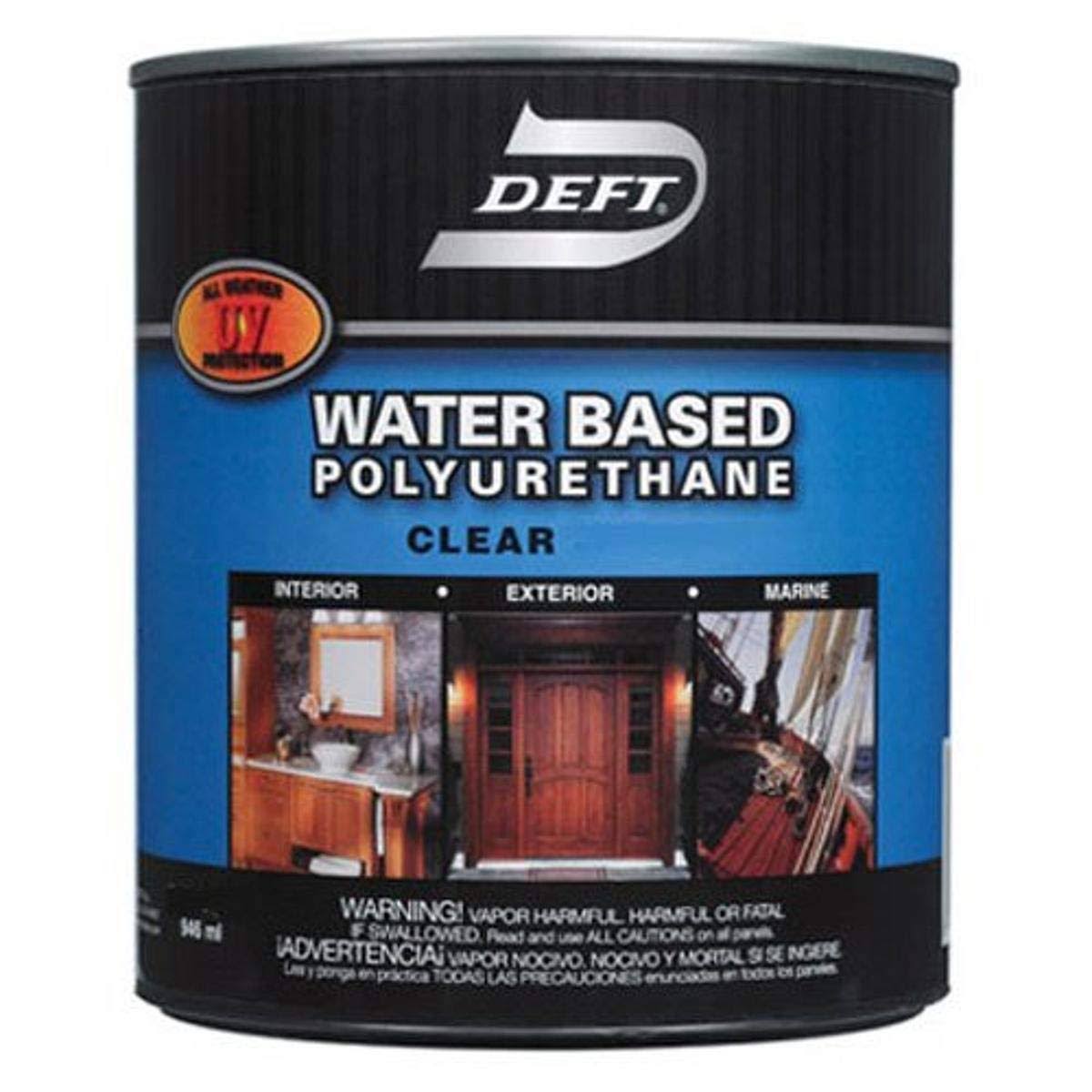 Clear Satin Water-based Polyurethane - 1 gal can T4559