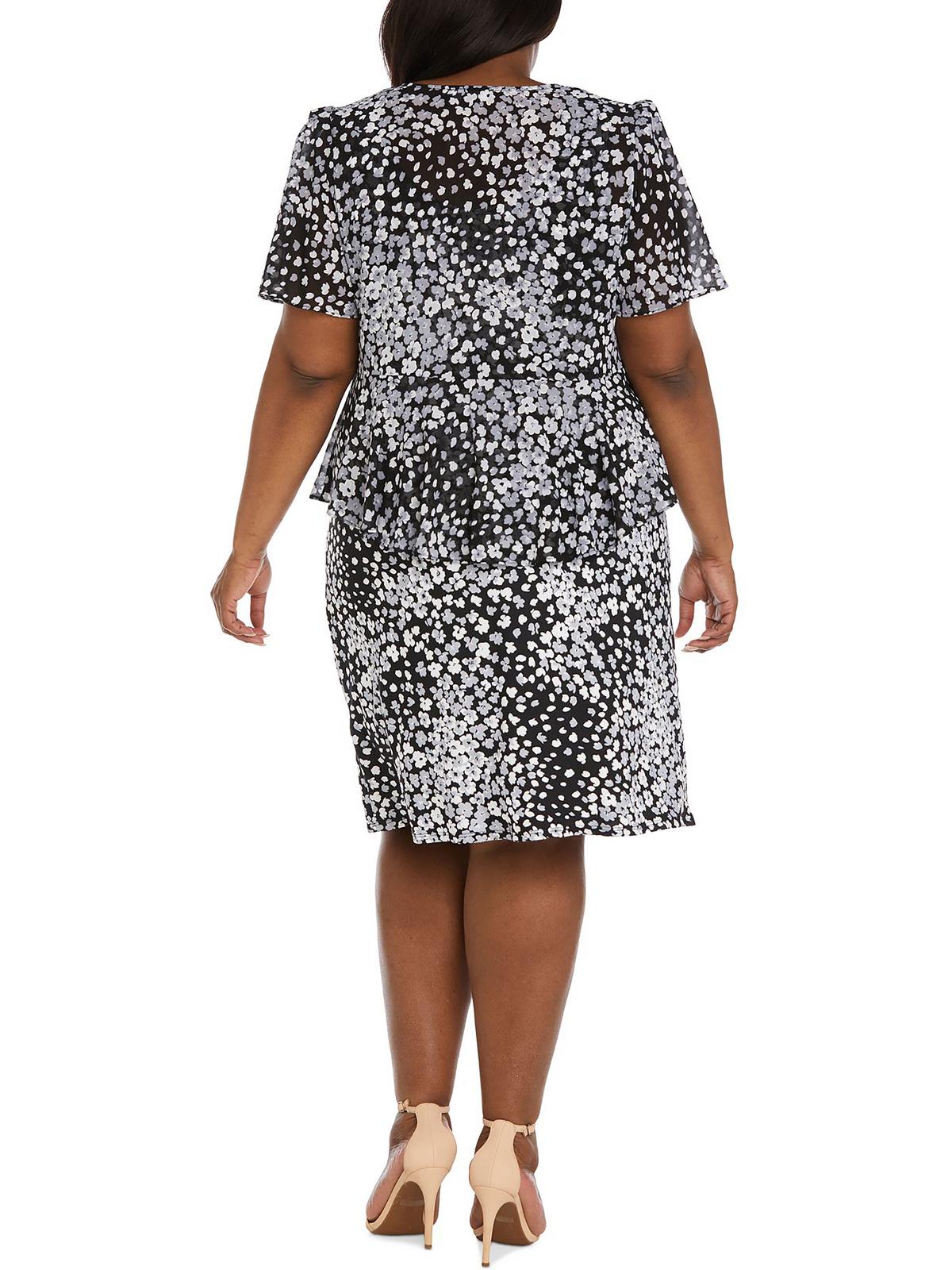 Plus 2PC Light Weight Midi Dress D196
