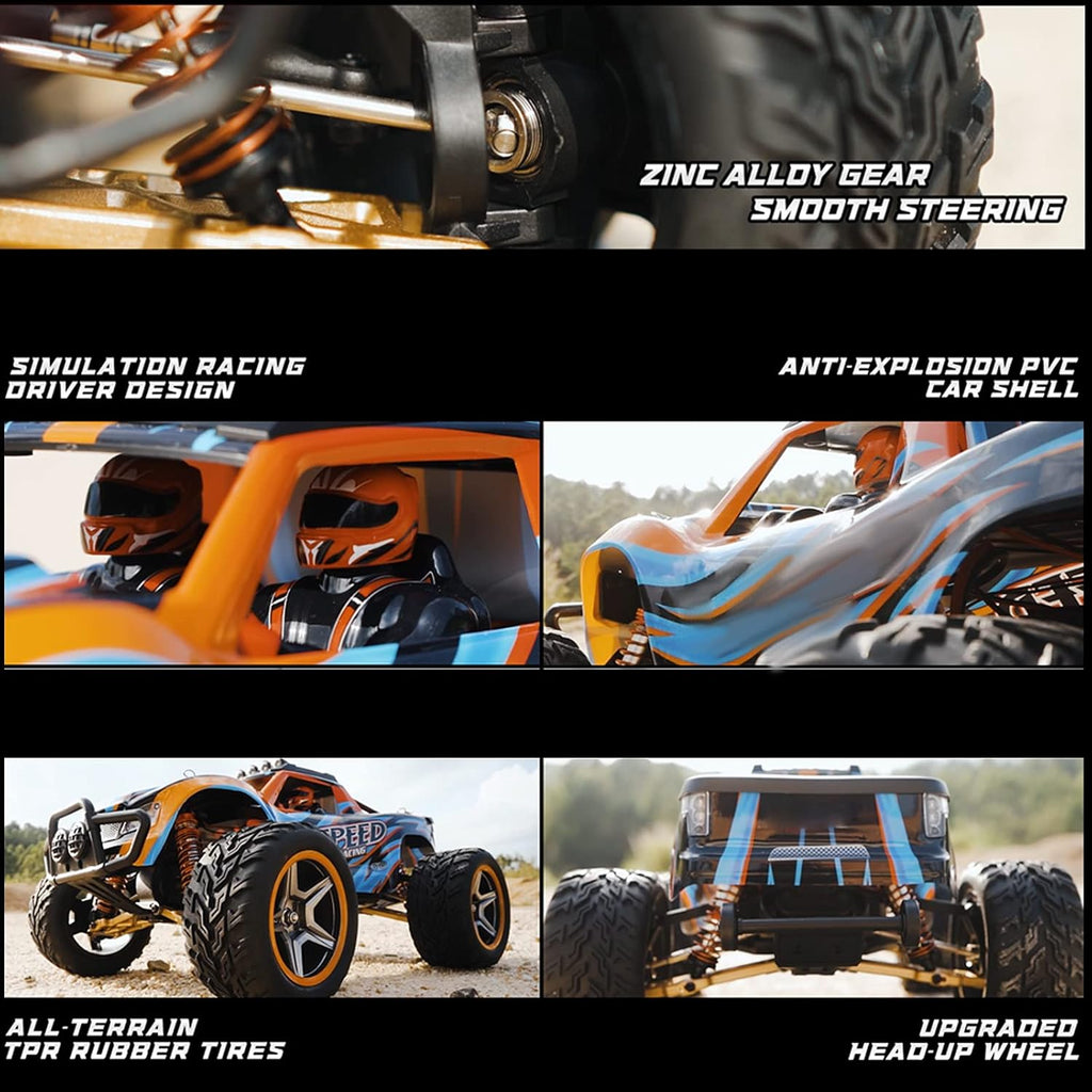 RC Car 1:10 Scale 4WD 45KM/H 2.4GHz Off-Road Electric Toy Vehicle F82041
