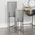 Modern Round Floor Metal Lantern D233