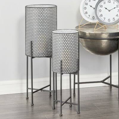 Modern Round Floor Metal Lantern D233
