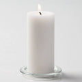 White Pillar Candles Set of 12 Z14985
