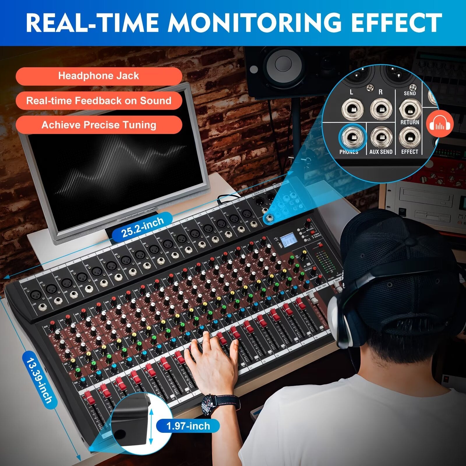16 Channel Powered Mixing Console C492