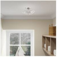 2-Light Ceiling Mount, Brushed Nickel K90107