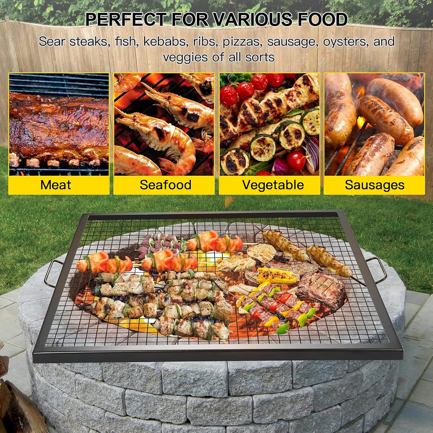30 inch Steel Campfire BBQ Grill Grate V763501