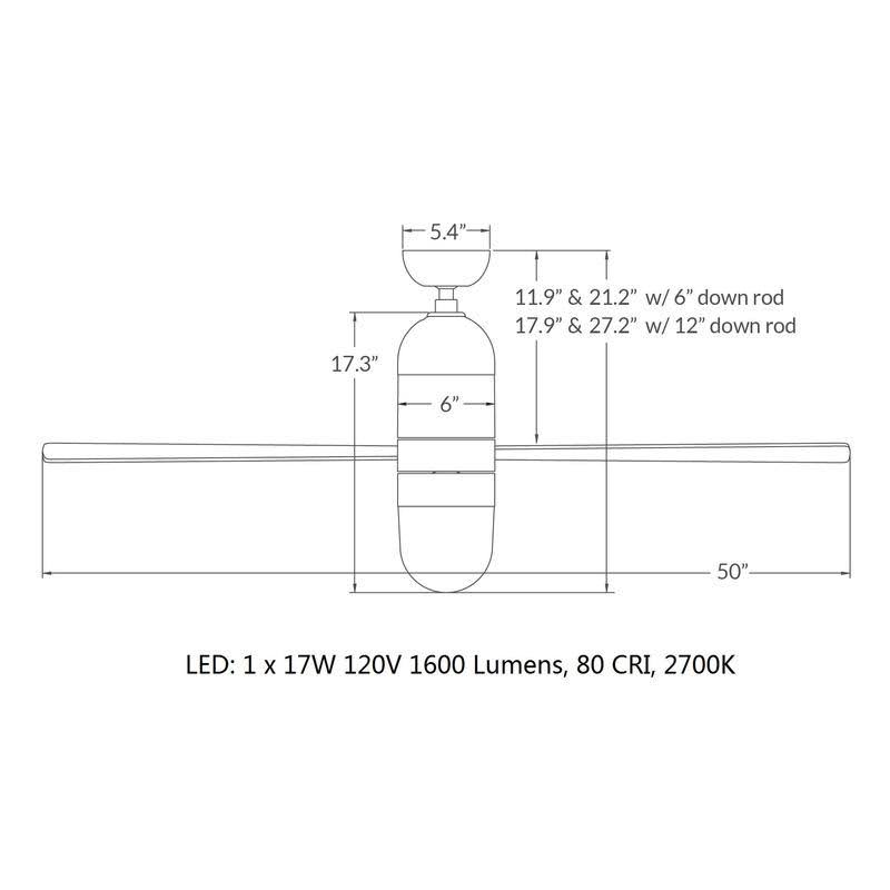 Cirrus 50x22 Ceiling Fan T512776