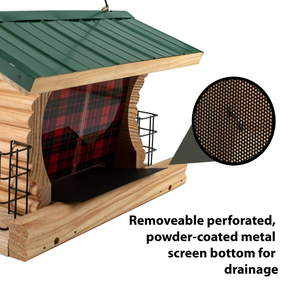 Buffalo Plaid Ranch Bird Feeder G719