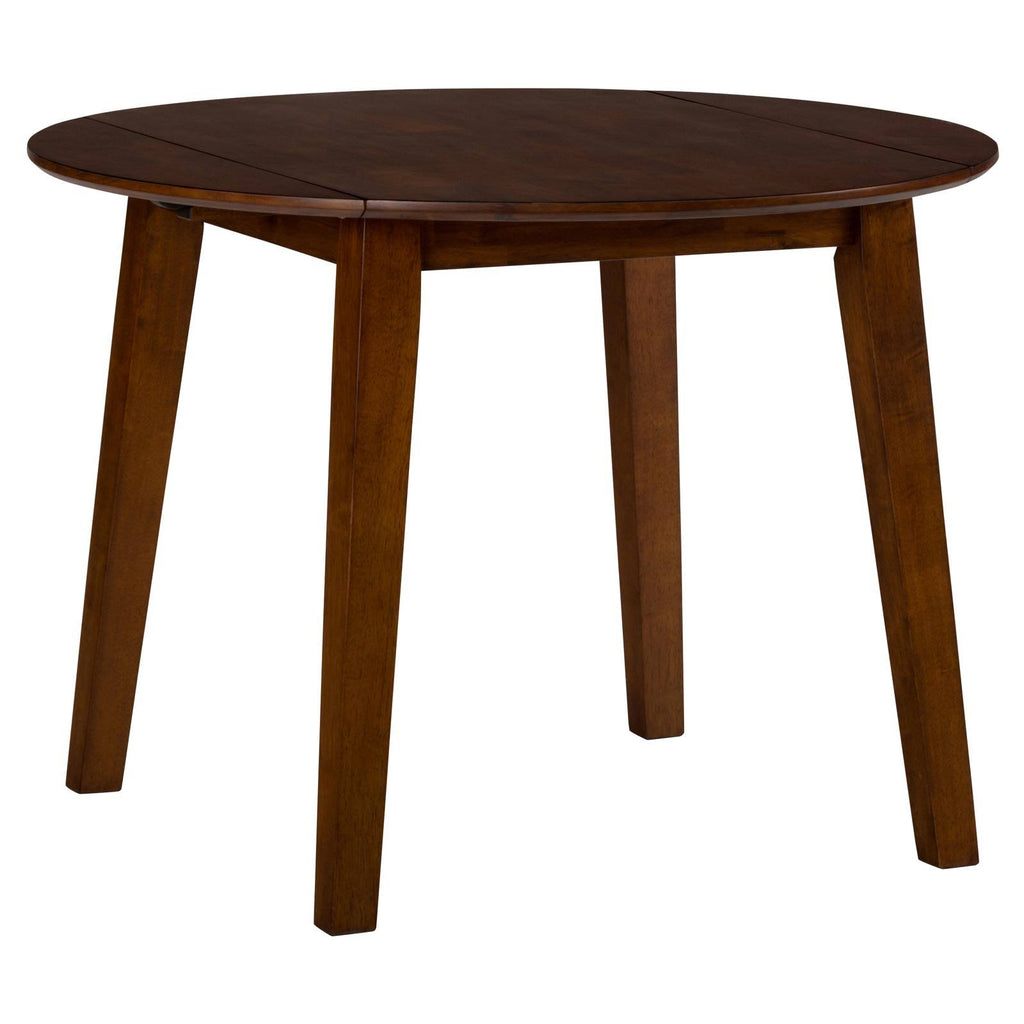 Caramel Round Drop-Leaf Table R95039