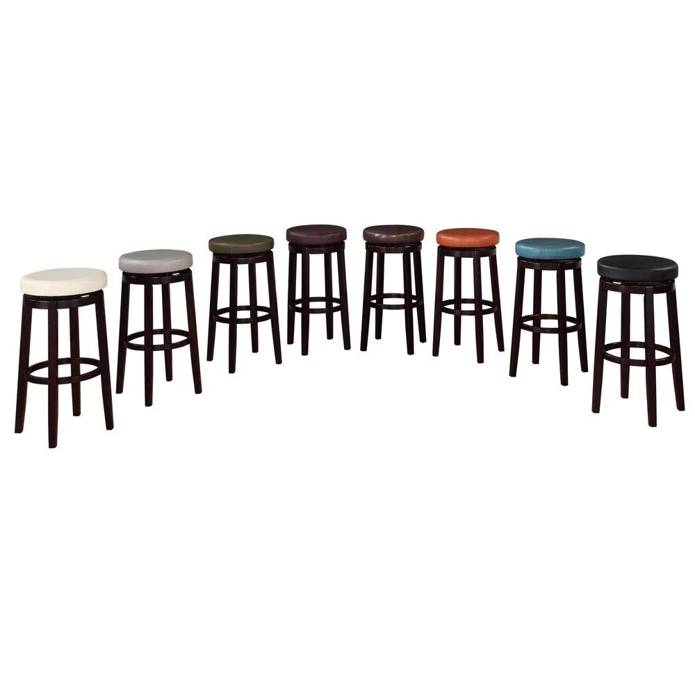Green Swivel Backless Bar Stool L79323