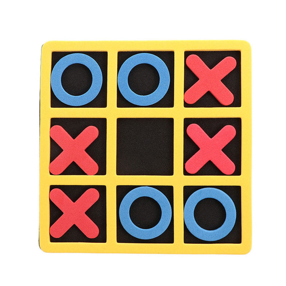 Foam Tic-Tac-Toe Mini Board Game Bright Color Classic Interactive Toy O2688