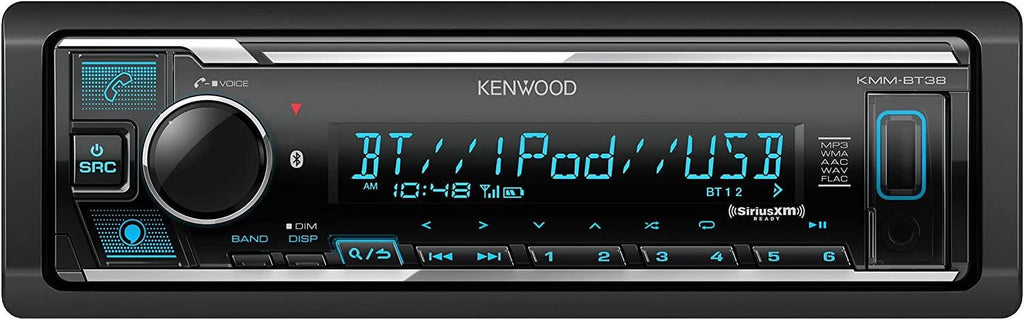 Single-Din Bluetooth Car Stereo with USB Port Y633