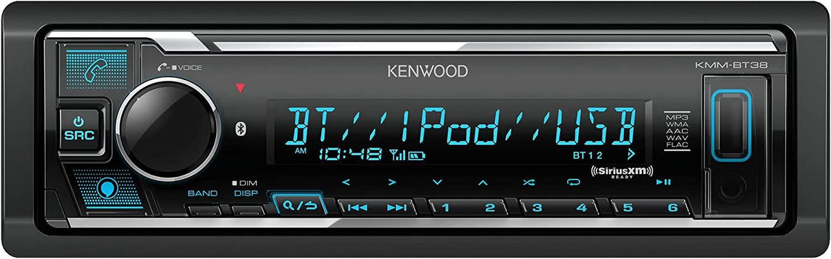 Single-Din Bluetooth Car Stereo with USB Port Y633