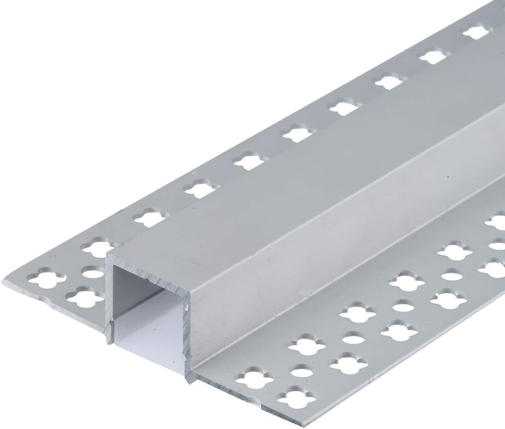 Trimless Drywall LED Channel with Clip-in Diffusers and End Caps for LED Strip Lights Q563