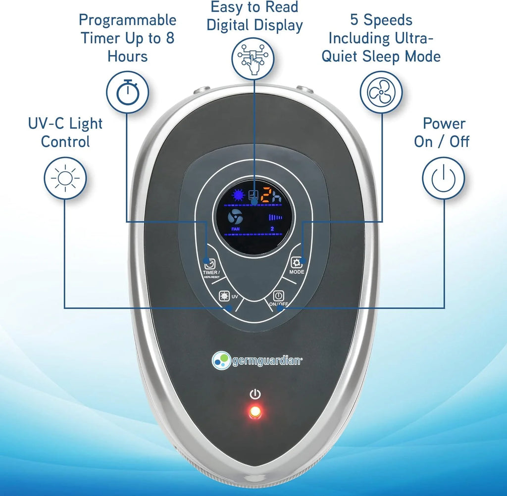 Gray HEPA Air Purifier N6252