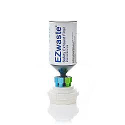 EZwaste HPLC VersaCap GL45 Solvent Waste Cap with Exhaust Filter, Four Ports OD Tubing C86146