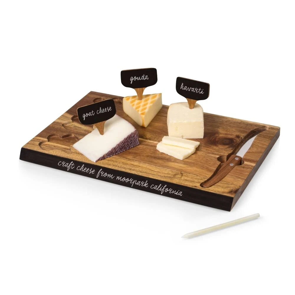 Acacia Cheese Board and Tools Set E51182