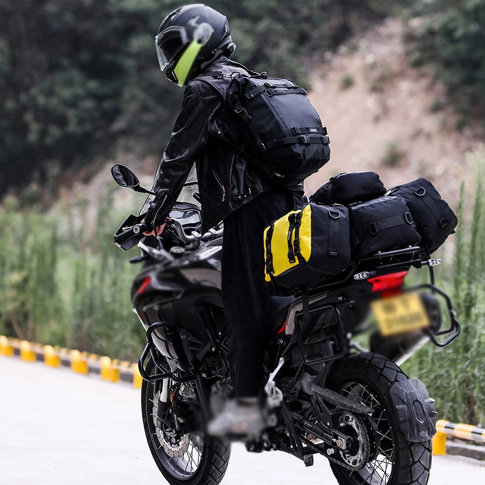 Waterproof Motorcycle Saddle Rack Trunk Luggage Bag J4635