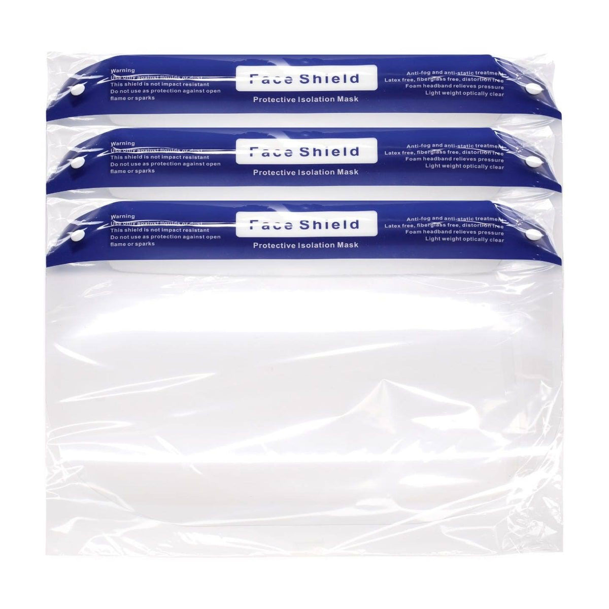 Reusable Clear Full Face Shield with Anti-Fog Coating, 105ct W14689