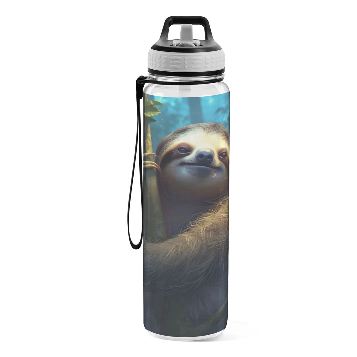 32oz Tritan Leakproof Clear Water Bottle with Straw J88136