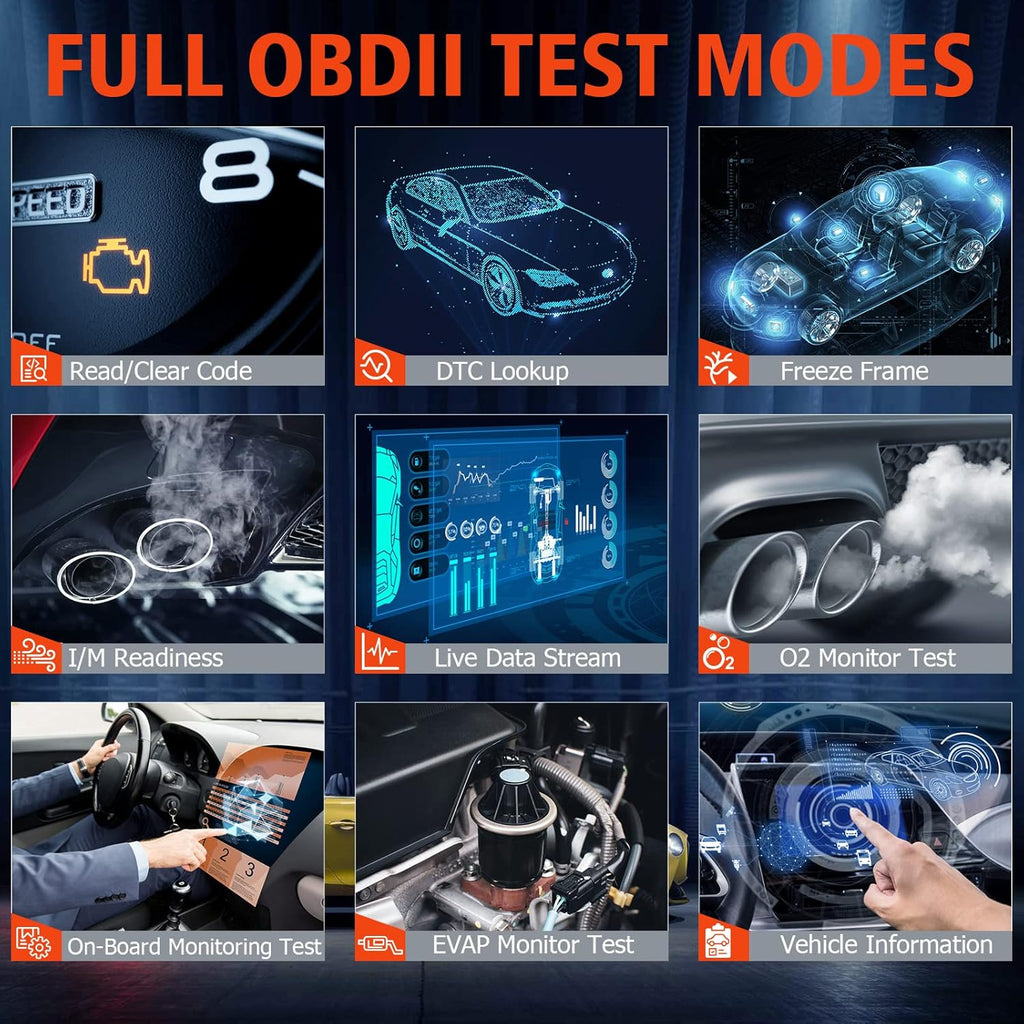OBDII Scanner Diagnostic Scan Tool with Oil EPB SAS ABS BMS Reset S4143