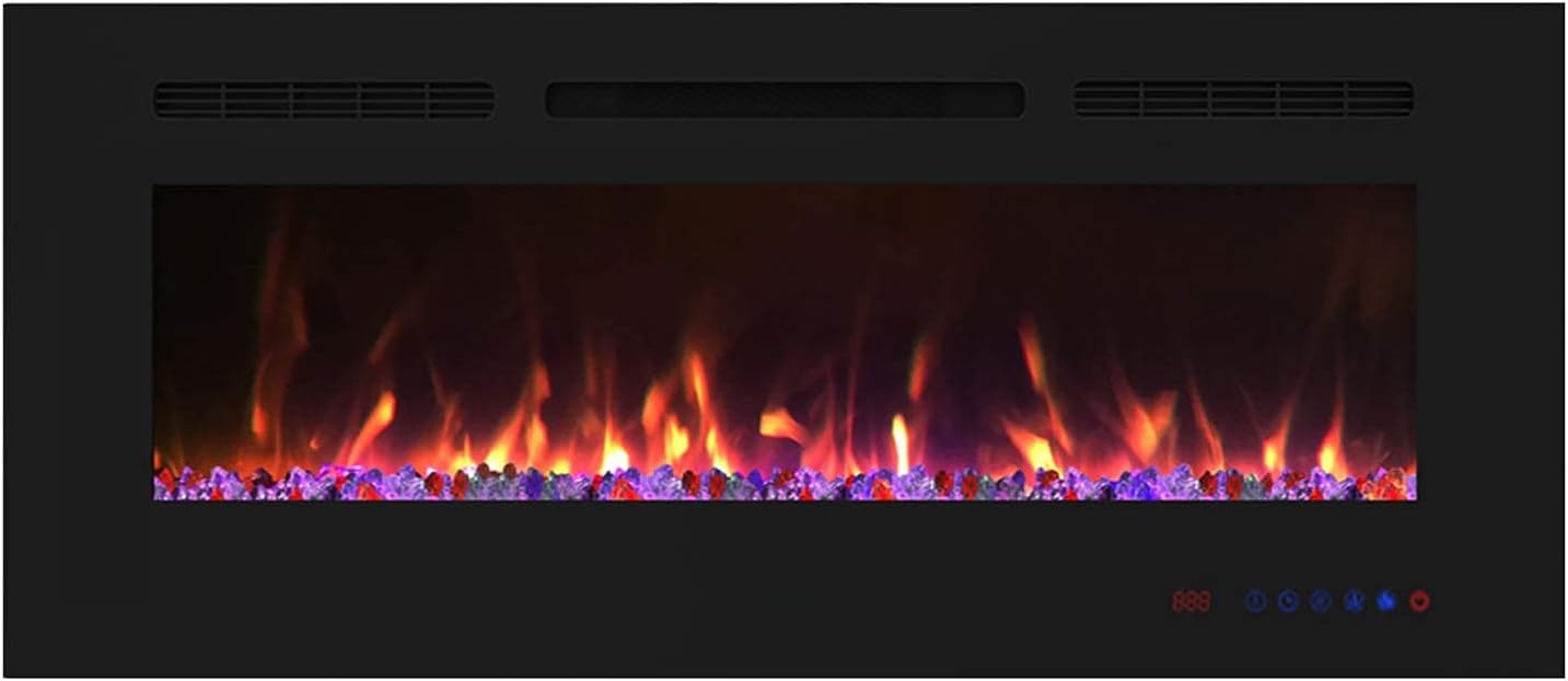 Recessed and Wall Mounted Electric Fireplace Insert with Remote V36166