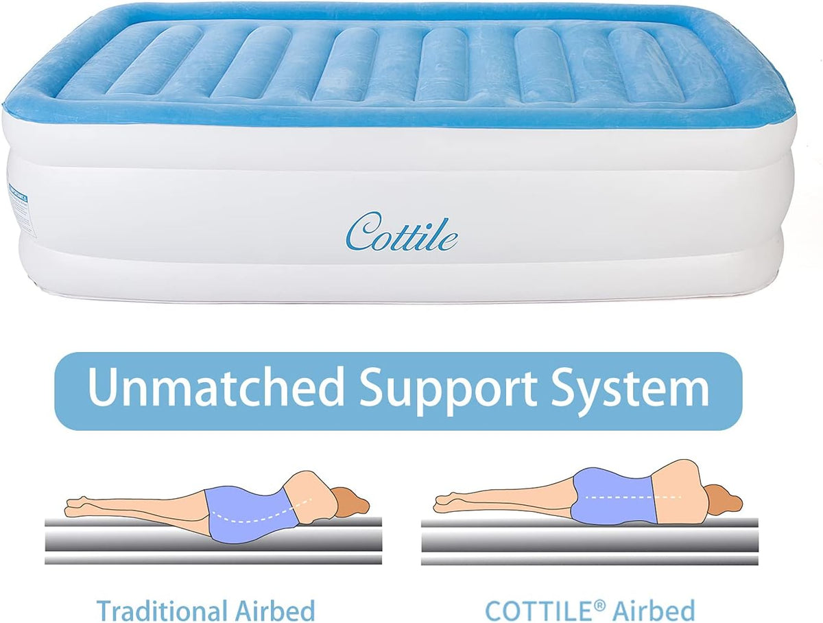 Air Mattress with Electric Internal Pump, Twin 75x40x18 J769