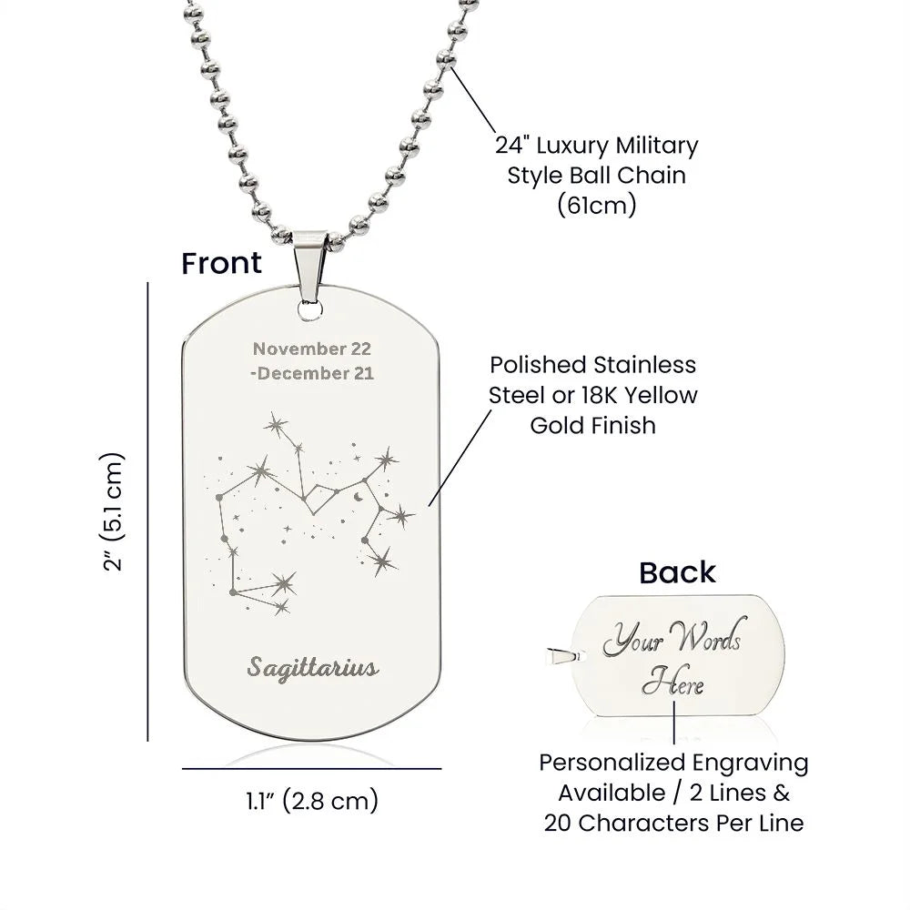 Dog Tag Necklace S573