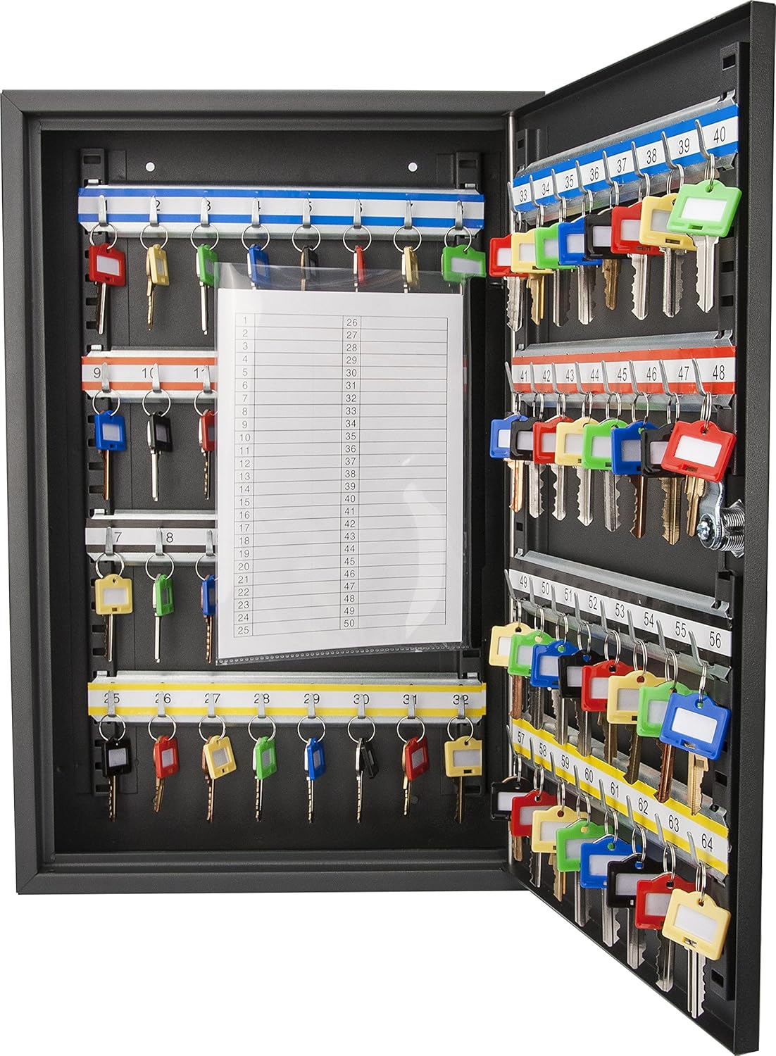Steel Key Lock Box Wall Mount Cabinet H95257