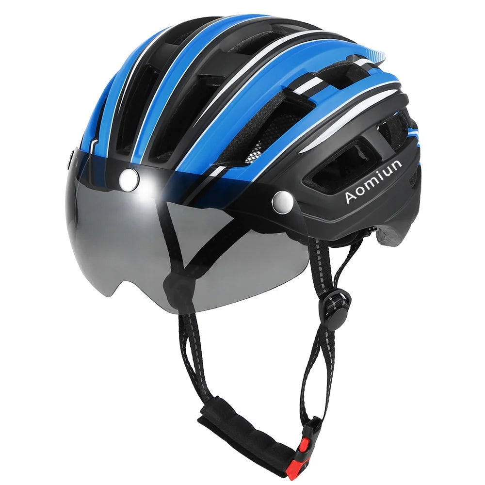 Mountain Bike Motorcycling Helmet with Detachable Magnetic Visor R5068