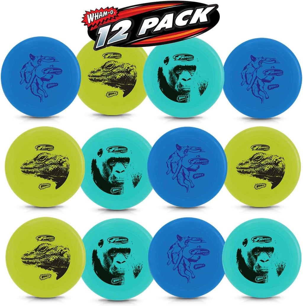 12 PACK GREY GREEN BLUE Lightweight Flying Disc F3306