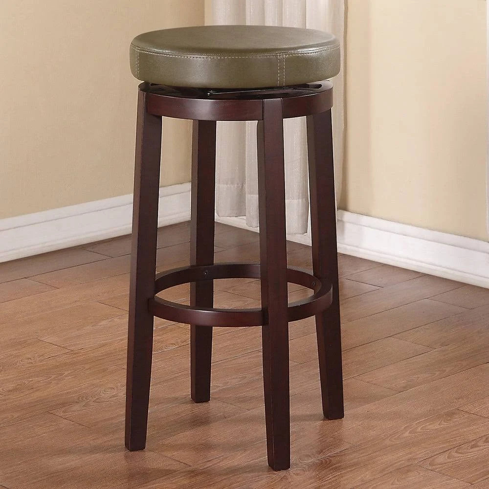 Green Swivel Backless Bar Stool L79323